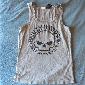 Womens Harley Davidson Willie G Skull Ribbed Tank